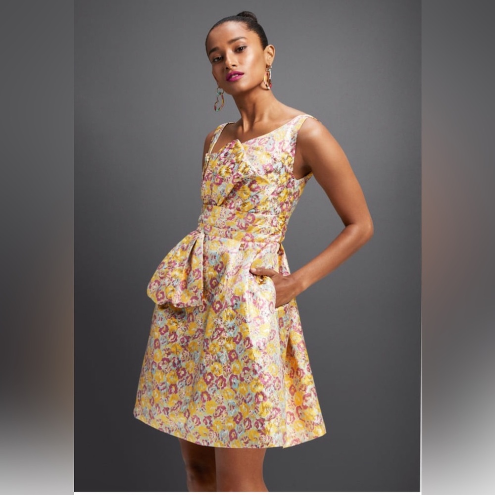 Zac Posen | Bow Shimmer Dress
